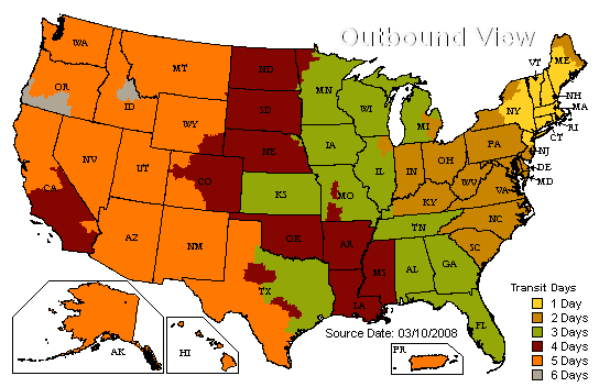 UPS Map